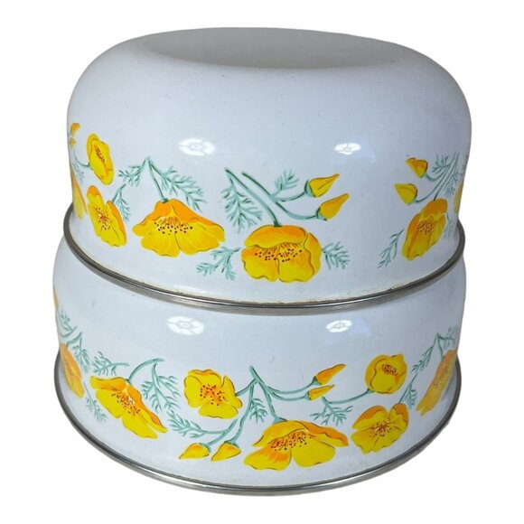 Two Vintage Enamel‎ Mixing Bowls - Picture 1 of 5